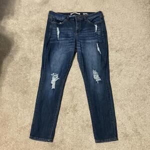 !iT Tiffany Distressed Skinny Ankle Women's Jeans Size 16